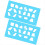 2 Pcs Sheet Metal Duct Fitting Template Reusable Stencils for Drawing 1