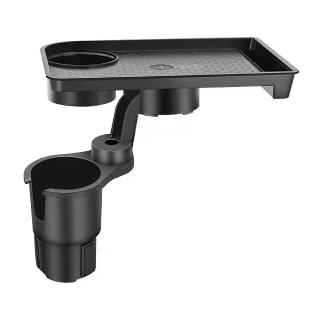 Universal Car Cup Holder Tray - 360 Rotating Adjustable Dual Organize 4852430010748