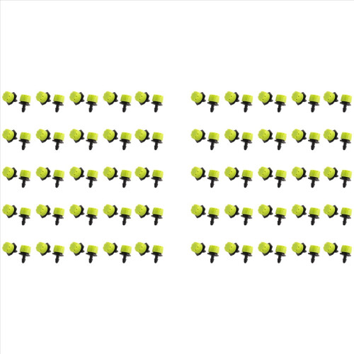 Système d'irrigation goutte à goutte micro-réglable de 100 pièces, 1/4 pouce. 2