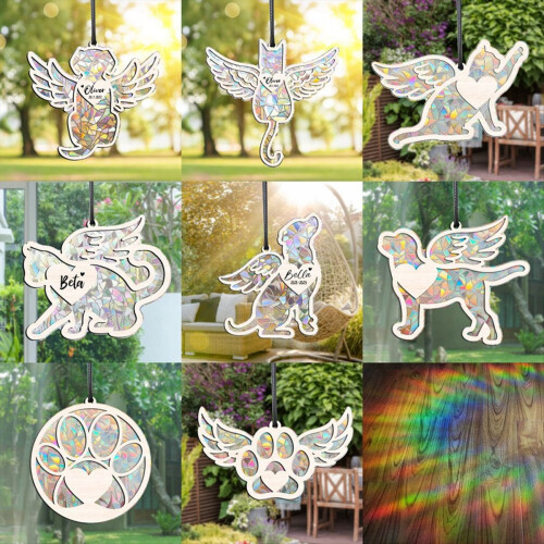 Φορητό Στολίδι Αναμνηστικό Σκύλου Sun Catcher Rainbow Maker A 2