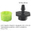 Système d'irrigation goutte à goutte micro-réglable de 100 pièces, 1/4 pouce. 10