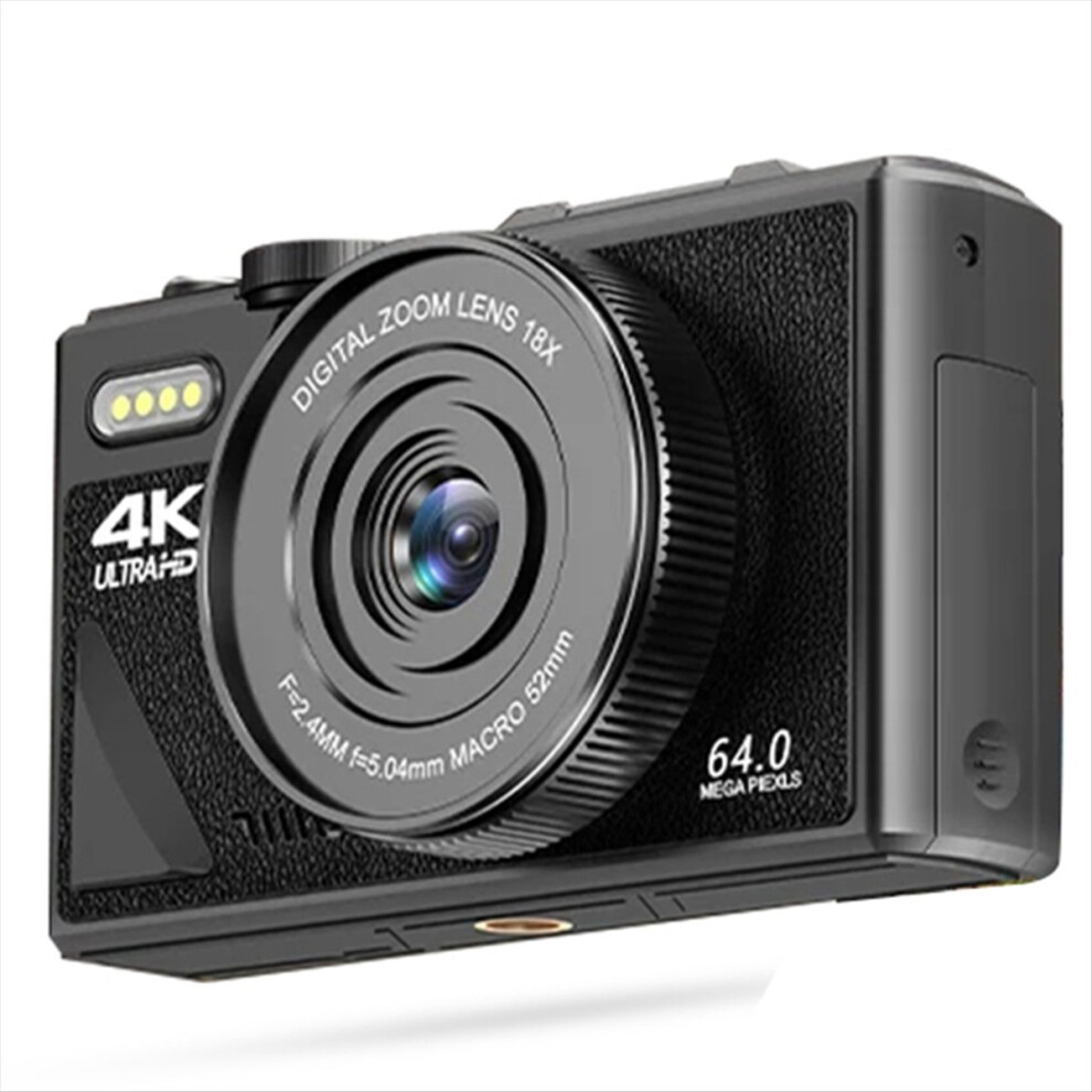 4K 64Mp Digital Camera For Photography 3 Inch Ips Flip Screen 18X Zoom 4851036382549