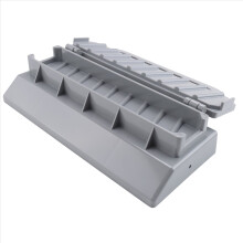 Grote kebabmaker, grijze plastic kebab, handmatige kebabvorm, barbecue S