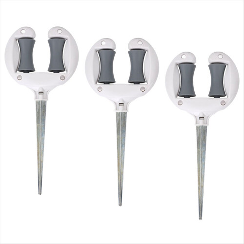 3PCS Garden Hose Guide Nails Top Roller Soft Water Pipe Positioning Po