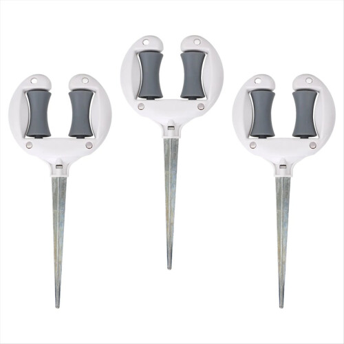 3PCS Garden Hose Guide Nails Top Roller Soft Water Pipe Positioning Po 2