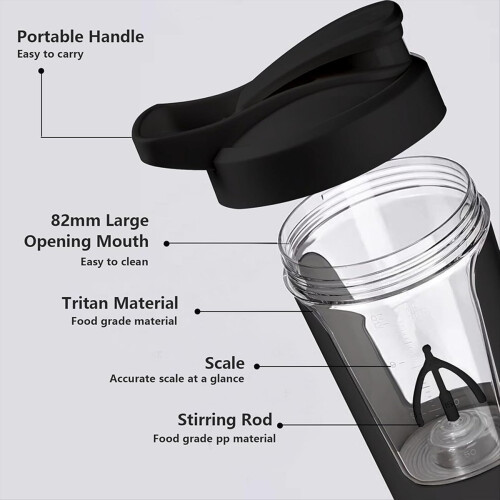 Elektrische eiwitshakerbeker Gratis USB oplaadbare shakeblender Automa 2