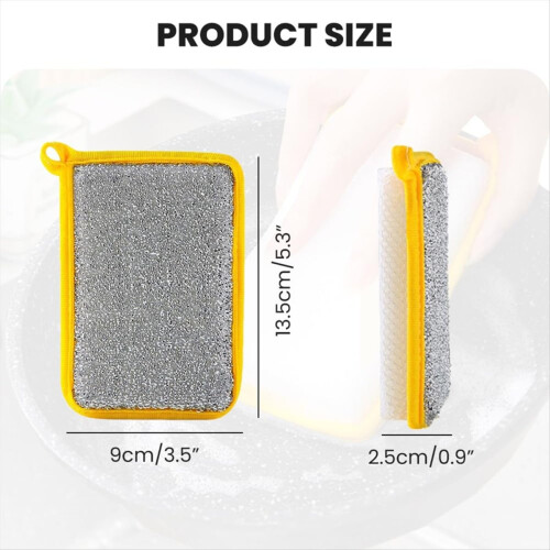 Éponge à vaisselle, torchon de cuisine double face, absorbant multi-usages 2