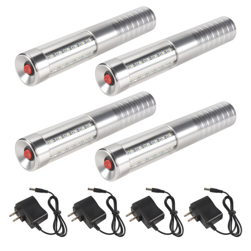 4 Pcs LED Strobe Reusable Light Rechargeable Champagne Bottle Service