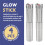 4 Pcs LED Strobe Reusable Light Rechargeable Champagne Bottle Service 5