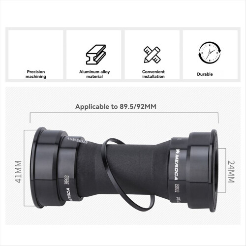 BB92 Fit Μεσαία Βάση με Σπείρωμα 41x86.5-92mm για Ποδήλατο Δρόμου PF92 BB86 B 2