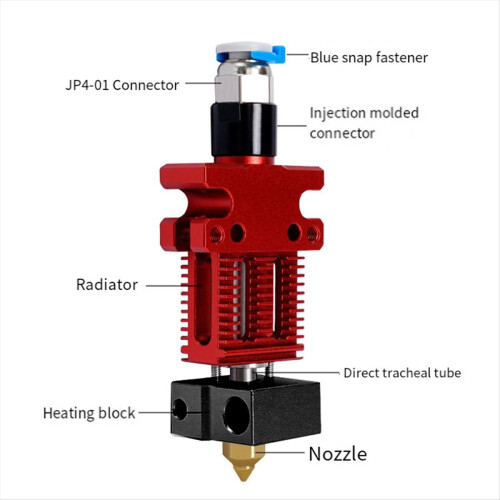 Hotend Extrusion Head Kit for -6 SE 3D Printer Accessories Printhead N 2