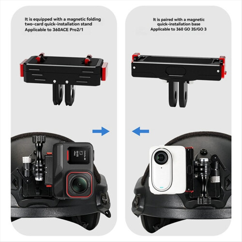 Helmet Fix Mount Base 360 Adjustable Quick Release Adapter for 13/12/ 2