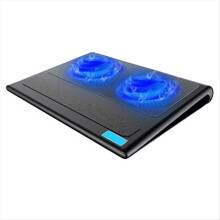 Laptop Cooler Base Metal Mesh Gaming Stand 2 Fans USB Interface Air-Co