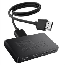1 in 4 Out 4K -Compatibele splitter 1x4 Video HDTV Audio Sync voor TV Bo