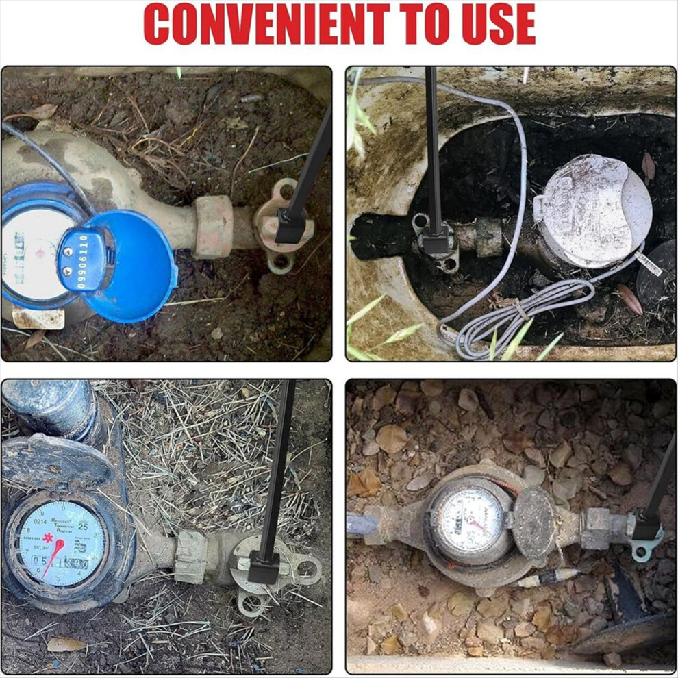 Water Meter Key with 4-Way Utility Key,Water Shut Off Tool for Curb Ma ...