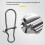 100PCS Black Strengthen Quick Snap Hook Connection Ring for Lure Fishi 6