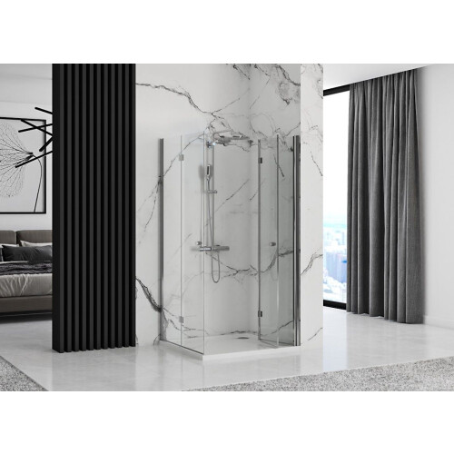 Αναδιπλούμενη Καμπίνα Ντους Rea Fold N2 Modular Chrome 120x120 1