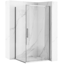 Γωνιακή Καμπίνα Ντους Rea Rapid Swing Chrome 100x80