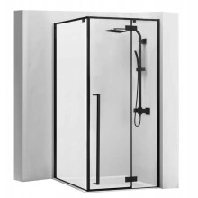 Καμπίνα Ντους Fargo 90x90 Black Mat Χωρίς ντουζιέρα