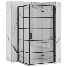Καμπίνα Ντους Rea Molière Black 90x90