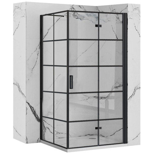 Καμπίνα Ντους Rea Molière Black 90x90