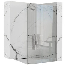 Rea Cortis Τοιχος Ντους Chrome 100 Cm