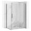 Γωνιακή Καμπίνα Ντους Rea Rapid Swing Chrome 100x80 2