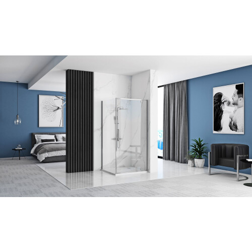 Γωνιακή Καμπίνα Ντους Rea Rapid Swing Chrome 120x100 2