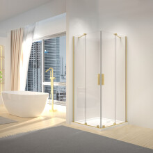 Καμπίνα Ντους Rea Montana Double Gold Brush 90x90