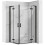Zuhanykabin Rea Hugo Double Black 80x100 1