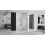 Rea Cortis Τοιχος Ντους Chrome 100 Cm 3
