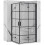Zuhanykabin Rea Molier Black Double 80x80 1