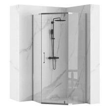 Zuhanykabin Axin Chrom 90x90 Fehér Diamond zuhanytálcával