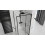 Γωνιακή Καμπίνα Ντους Rapid Fold Black 100x100 2