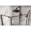 Καμπίνα Ντους Rea Diamond 80x80 Black Mat Χωρίς ντουζιέρα 5