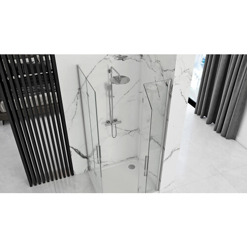 Zuhanykabin Rea Molier Chrome Double 80x90 2
