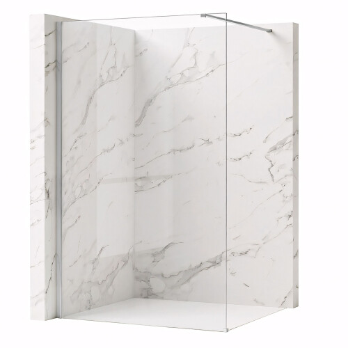Zuhanyfal Rea Flexi Transparent / Chrome 90