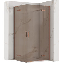 Zuhanykabin Rea Hugo Double 80x80 Copper Brush