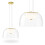 Φωτιστικό Οροφής Led APP1690-1PC B Gold 1