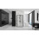 Επιτοίχια Καμπίνα Ντους Rapid Slide Black 140x100 3