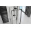 Επιτοίχια Καμπίνα Ντους Rapid Slide Black 100x100 2