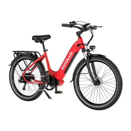 KOOLUX X2 26''electric bicycle, 13.5AH battery，Red 2