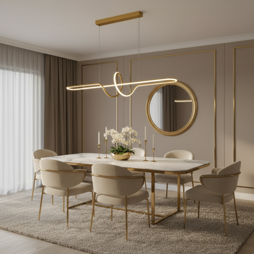 Led Lamp Lhj038-cp Brush Gold 2
