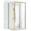 Επιτοίχια Καμπίνα Ντους Rapid Slide Brush Gold 150x80 1