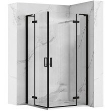 Zuhanykabin Rea Hugo Double Black 90x90
