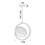 Κρυστάλλινο Κρεμαστό Φωτιστικό Lhj106-1cp Light Rose Gold 7