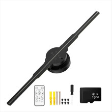 3D HD Holografisk Projektor 244LED Holografisk Afspiller Ventilator til Billede Videobutik Bar Fest Reklame Display UK Stik