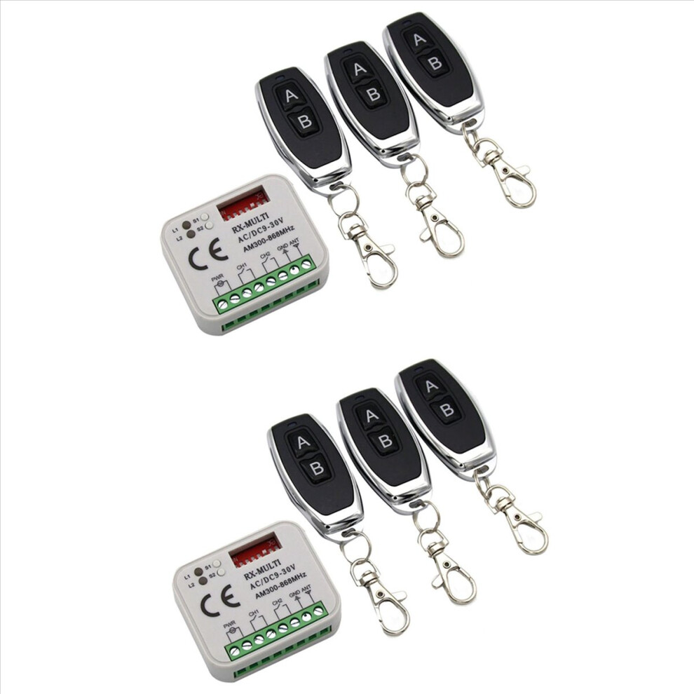 2X Garage Gate Remote Receiver 433 868Mhz 300-900Mhz 9-30V Receiver With Remote Control 4853252702545