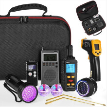 9 Pcs Equipment Kit with Emf Meter, Voice Recorders, Flashlight, Speaker, Motion Light Up Cat Balls and Radio