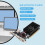 Placa de vídeo GT210 1GB DDR2 64 bits PCIe 2.0 GPU compatível com HDMI, DVI e VGA para desktop. 7